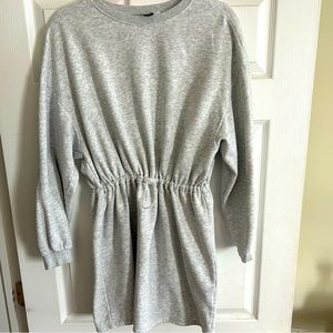 Women’s H&M size L grey sweatshirt dress